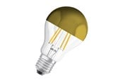 Glödlampor - Osram LED-glödlampa Standard 4W/827 (37W) filament clear mirror gold E27 - 4058075435360