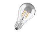 Glödlampor - Osram LED-glödlampa Standard 6.5W/827 (50W) Clear Mirror E27 - 4058075427860