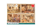 Pusselspel - Jumbo Puzzle - Anton Pieck: Bakers from the 19th Century (1000 pcs) - JUM8818