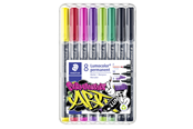 Skriv- och ritverktyg - Staedtler Lumocolor perm. mixed set 8pcs - 31-S WP8