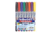 Skriv- och ritverktyg - Artline EK541T/8W WB marker set w.8 ass. - EK541T/8W