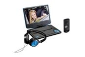 Blu-Ray & Dvd-spelare - Lenco DVP-910BL - Portable 9" DVD player with USB headphones and mounting bracket - Blue/Black - DVP910BLAU