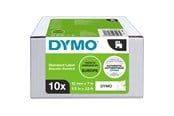 Papper, Fotopapper & Etiketter - DYMO D1-originaletiketter | Svart utskrift på vitt | 12 mm x 7 m | 10 st. - 2093097