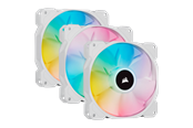 Chassi fläkt - Corsair iCUE SP120 RGB Elite Performance White - Kit with iCUE Lighting Node CORE - Chassi fläkt - 120mm - Vit med RGB-ljus - 27 dBA - CO-9050137-WW