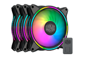 Chassi fläkt - Cooler Master MasterFan MF120 HALO 3in1 - Chassi fläkt - 120mm - Svart med RGB LED - 30 dBA - MFL-B2DN-183PA-R1