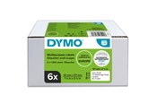 Papper, Fotopapper & Etiketter - DYMO LabelWriter-originaletiketter | 32 mm × 57 mm | 6 rullar med 1 000 etiketter (6000 totalt) - 2093094