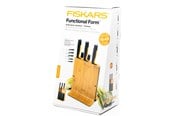 Köksredskap - Fiskars Functional Form Bamboo knife block 5 knives - 10575520