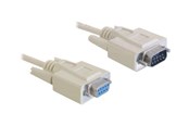 Displaykabel - DeLOCK serial extension cable - DB-9 to DB-9 - 5 m - 84016
