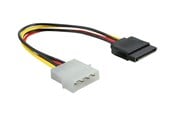Strömkabel (intern) - DeLOCK power cable - SATA power to 4 PIN internal power - 15 cm - 60100