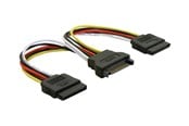 Strömkabel (intern) - DeLOCK power cable - SATA power to SATA power - 15 cm - 60105