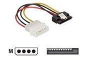 Strömkabel (intern) - DeLOCK power adapter - SATA power to 4 PIN internal power - 12 cm - 60120