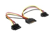 Strömkabel (intern) - DeLOCK power splitter - SATA power to SATA power - 15 cm - 60128