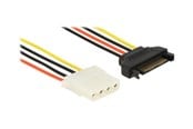 Strömkabel (intern) - DeLOCK power adapter - 4 PIN internal power to SATA power - 30 cm - 60139