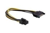Strömkabel (intern) - DeLOCK power cable - SATA power to 6 pin PCIe power - 21 cm - 82924