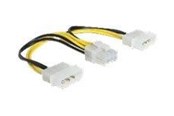 Strömkabel (intern) - DeLOCK power cable - 8 pin EPS12V to 4 PIN internal power - 15 cm - 83410