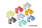 Nätverks tillbehör - DeLOCK 86420 RJ45 Repair Clip 16 Pieces (16-Pack - 2 of each color) - 86420