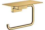 Badrumstillbehör - Hansgrohe addstoris roll holder with shelf polished gold-optic pvd - 41772990