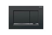 Installationssystem - Geberit sigma30 control plate pushbutton black/blank chrome - 115.883.KM.1