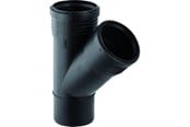 Dräneringsprodukter - Geberit silent branch pipe 45 ° 110 / 50mm mf black pp - 390.532.14.1
