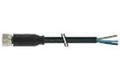 Sensorteknik - Murrelektronik M8 female 0° with cable pur 3x0.25 bk ul/csa+drag chain 5m - 7000-08041-6300500