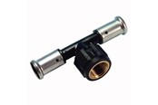 Alu pex-system - Henco press tee pvdf with inside thread 40 x 34 x 40 mm - 13PK-400540-N