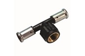 Alu pex-system - Henco press tee pvdf with inside thread 50 x 34 x 50 mm - 13PK-500550-N