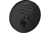Mixerkranar och beslag - Hansgrohe showerselect s thermostatic mixer for concealed installation for 2 outlets matt black - 15743670
