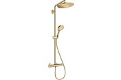 Dusch och monteringstillbehör - Hansgrohe croma select s showerpipe 280 1jet with thermostat and hand shower raindance select s 120 3jet polished gold-optic - 26890990