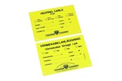 Golvvärme - Raychem Warning label heattracing - C97690-000