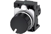 Tryckknappar och signalenheter - Siemens Potentiometer compact 22mm round plastic black - 3SU1200-2PS10-1AA0