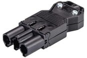 Kablar och ledningar - Wieland Gst18i3 plug male 3-pole 250v/20a 0.75-2.5mm2 ø=6.5-10.5mm black 92.732.3053.1 - 92.732.3053.1