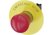 Tryckknappar och signalenheter - Siemens Emergency stop mushroom pushbutton 22 mm round metal - 3SU1150-1HB20-1CG0