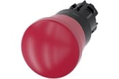 Tryckknappar och signalenheter - Siemens Em stop mushroom pushbutton 40mm red - 3SU1000-1HB20-0AA0