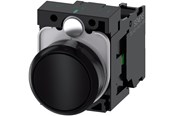 Tryckknappar och signalenheter - Siemens Pushbutton black - 3SU1100-0AB10-1BA0