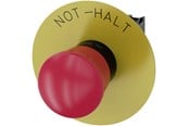 Tryckknappar och signalenheter - Siemens Em stop mushroom pushbutton 40mm red - 3SU1100-1HB20-1CH0