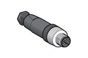 Sensorteknik - TELEMECANIQUE SENSORS Plug m12  mal straight connector 4pin - XZCC12MDM40B