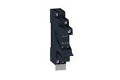 Komponenter för switchboxar och skåp - Schneider Electric Zelio rsb plug-in relay premounted in socket with diode and legend 1 c/o 12a contact and 24vdc supply - RSB1A120BDPV