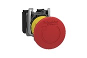 Tryckknappar och signalenheter - Schneider Electric Harmony emergency stop complete with ø40 mm toad head in red with push / turn function and 2xnc xb5as8444 - XB5AS8444