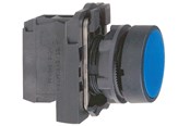 Tryckknappar och signalenheter - Schneider Electric Harmony push button complete with spring return and flat touch surface in blue color 1xno xb5aa61 - XB5AA61
