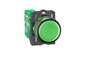 Tryckknappar och signalenheter - Schneider Electric Wireless and batteryless push button plastic green ø22 spring return with transmitter - ZB5RTA3