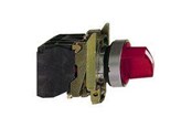 Tryckknappar och signalenheter - Schneider Electric Harmony rotary switch complete with led and 2 fixed positions in red 24vac / dc 1xno + 1xnc xb4bk124b5 - XB4BK124B5