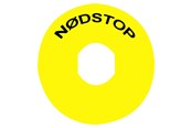 Tryckknappar och signalenheter - Schneider Electric Yellow legend dia60 nodstop with logo is - ZBY9830