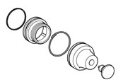 Tryckknappar och signalenheter - Schneider Electric Pushbutton head - XACB9212