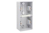 Switch-enheter - Niko-Servodan Splashproof double vertical surface-mounting box with two single flexible inputs for flush-mounting two functions grey - 700-83201