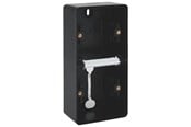 Switch-enheter - Niko-Servodan Splashproof double vertical surface-mounting box with two single flexible inputs for mounting two functions black - 761-83201