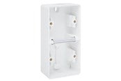Switch-enheter - Niko-Servodan Splashproof double vertical surface-mounting box with two single flexible inputs for mounting two functions white - 701-83201