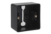 Switch-enheter - Niko-Servodan Splashproof surface-mounting box with two single flexible inputs for mounting one function black - 761-83101