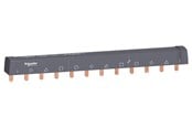 Komponenter för switchboxar och skåp - Schneider Electric Acti9 comb busbar - 3l+n - 18 mm pitch - 12 modules - 100 a - A9XPH412