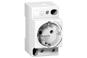 Komponenter för switchboxar och skåp - Schneider Electric Acti9 ipc modular din power socket 16 a 2p + e 250 v ac vde - A9A15310