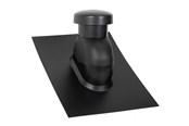 Tak och fasad - SABETOFLEX roof hood 5-45° ø160 black abs - UNP111600545